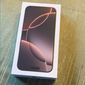 Empty 16 Pro max Apple iPhone box AUTHENTIC PACKAGING replacement desert gold